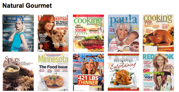 Watkins Featured in Gourmet Food Magazines