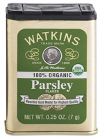 Watkins Parsley in a tin