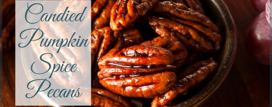 Candied Pumpkin Pie Spiced Pecans