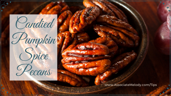 Candied Pumpkin Pie Spice Pecans