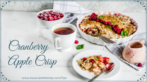 apple cranberry crisp