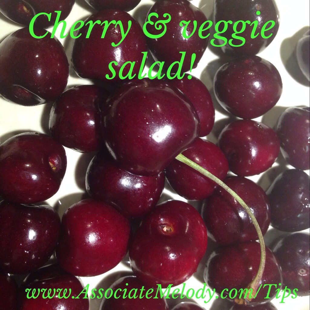 Sweet Cherry and Vegetable Salad