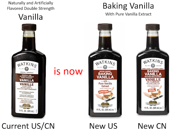 Watkins new baking vanilla extract