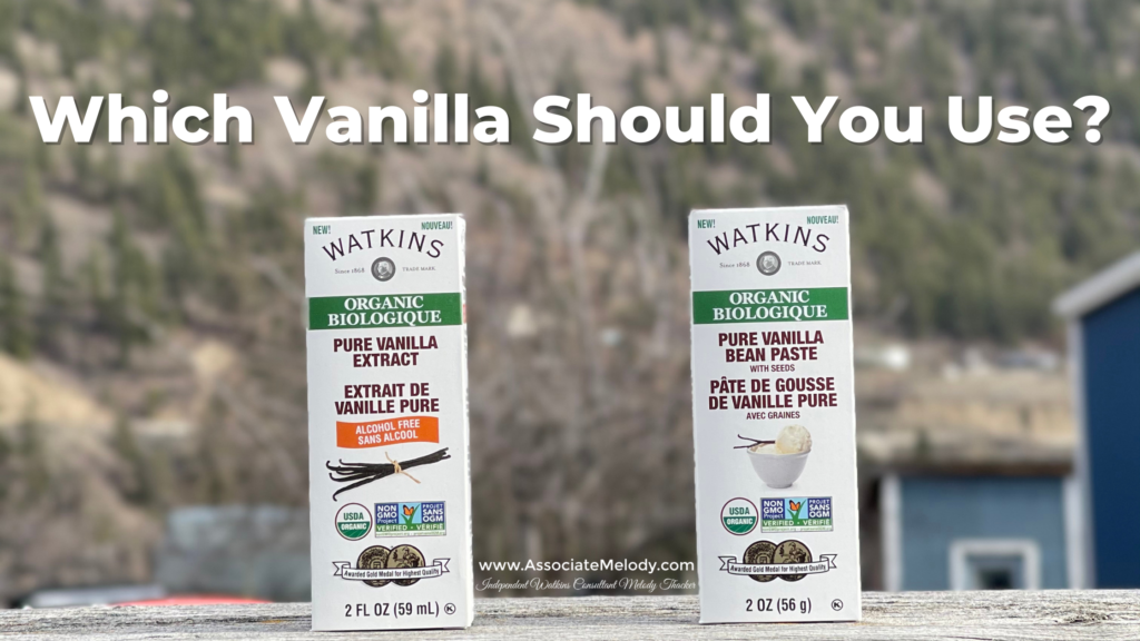 Watkins vanilla bean paste and alcohol-free vanilla