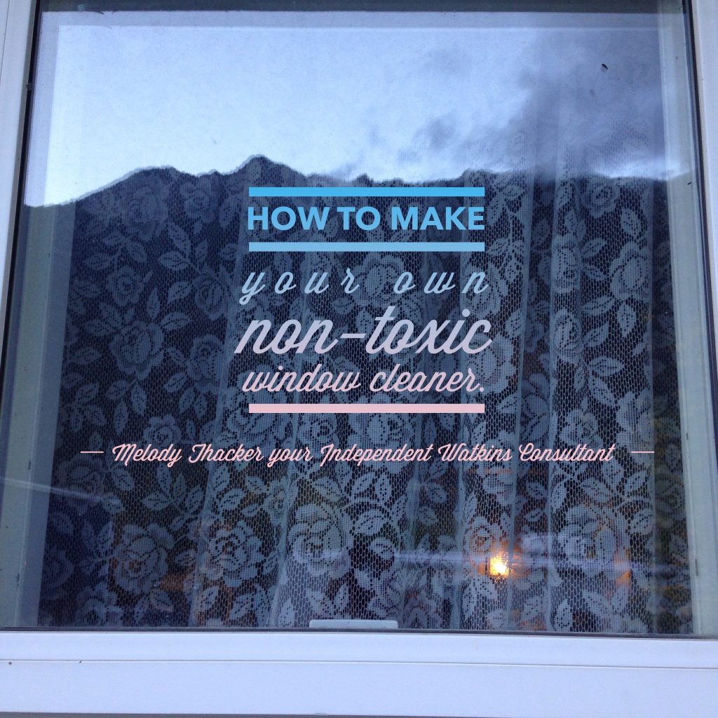 how to make your own nontoxic window cleaner