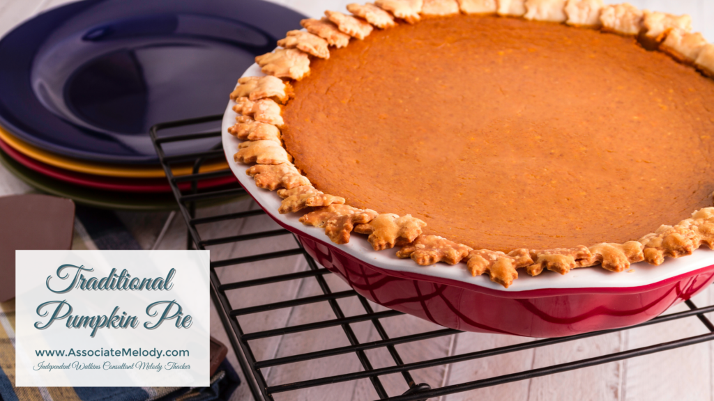 traditional homemade pumpkin pie