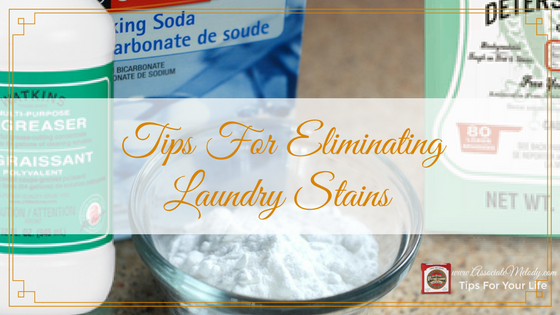 tips for eliminating laundry stains