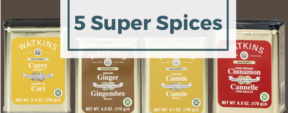 Five Super Spices For Health And Good Taste!