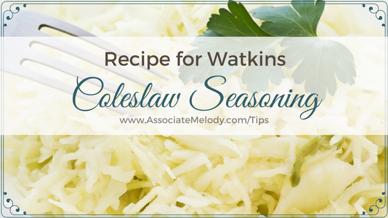 a bowl of Watkins coleslaw