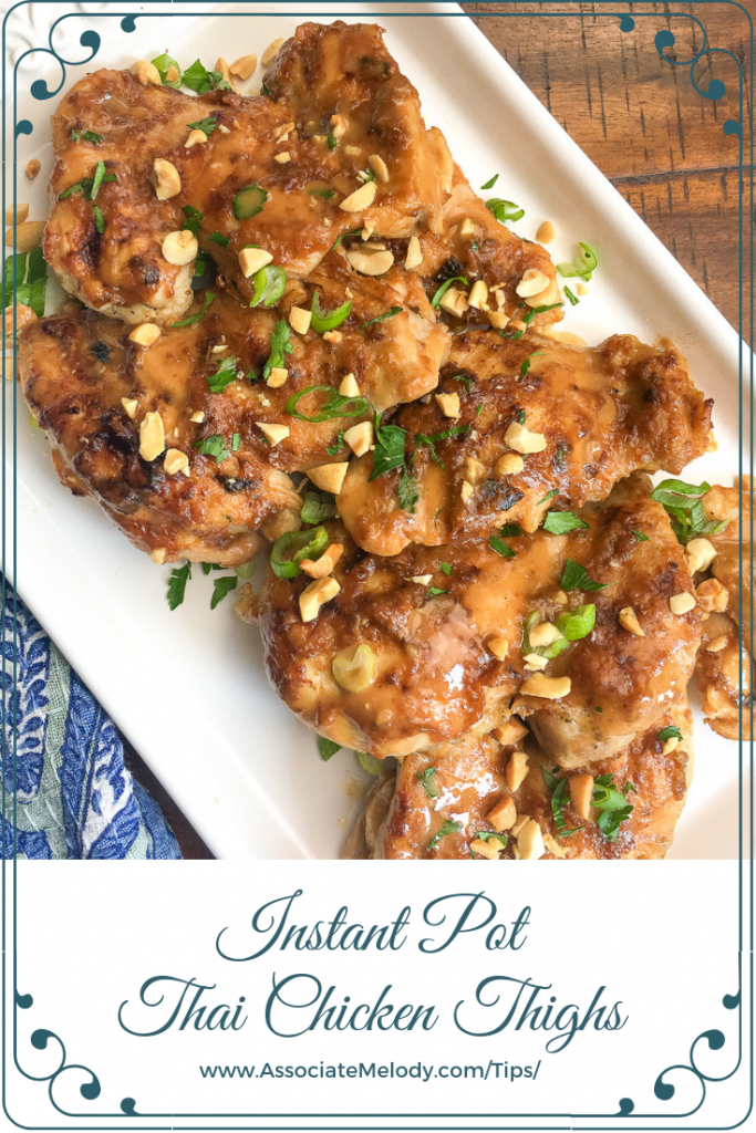 insinstant pot pressure cooker thai chicken thighs