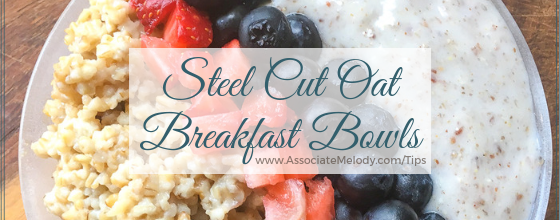 Steel Cut Oat Breakfast Bowls