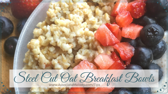 steel cut oats breakfast bowls