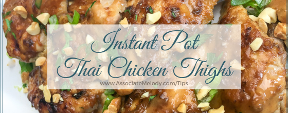 Instant Pot Thai Chicken Thighs