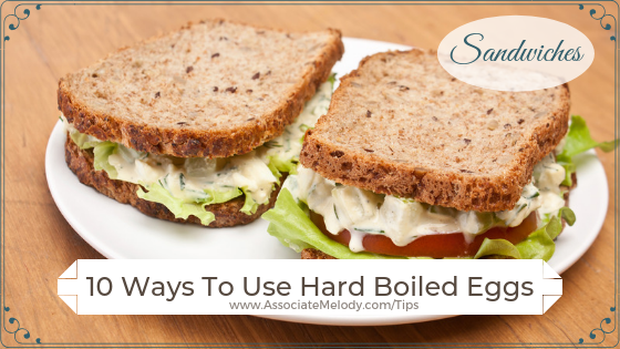 ways to use had-boiled eggs in sandwiches