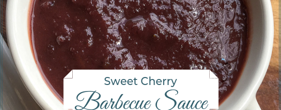 Sweet Cherry Barbecue Sauce