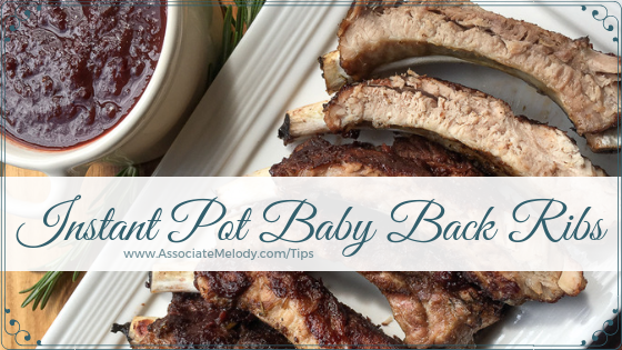 Instant pot fall off the bone tender baby back ribs with dry rub