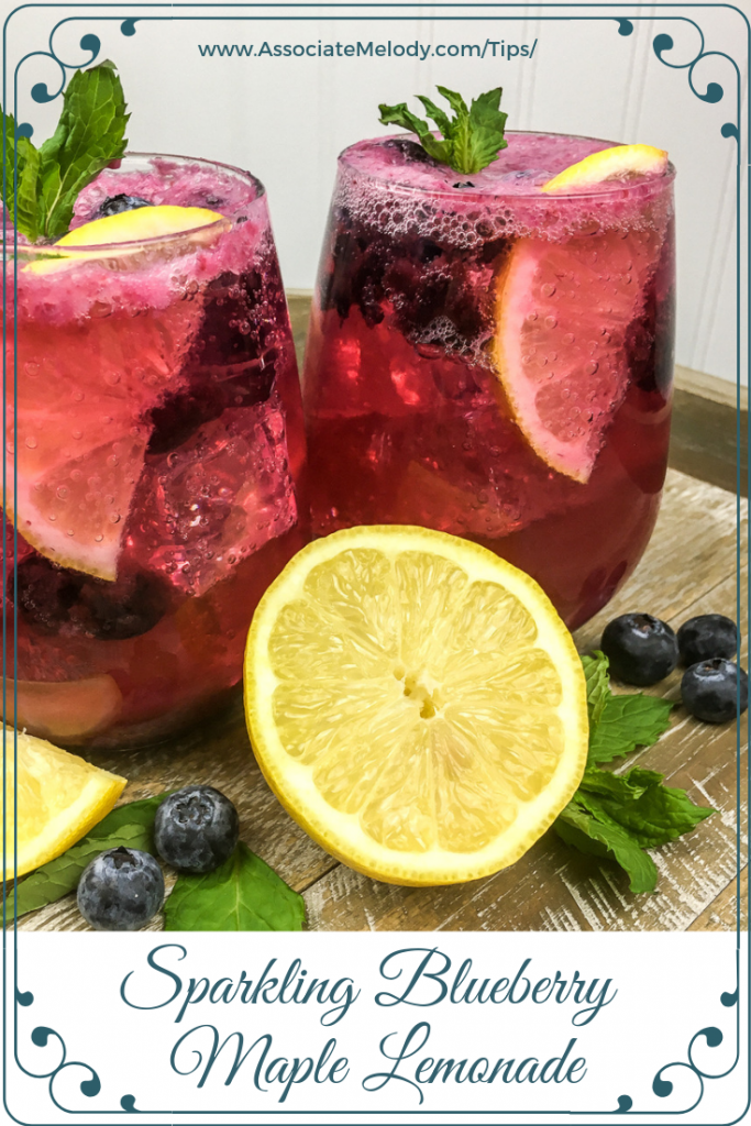 Sparkling Blueberry Maple Lemonade