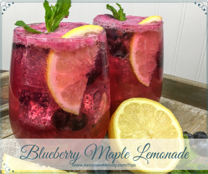 blueberry maple lemonade