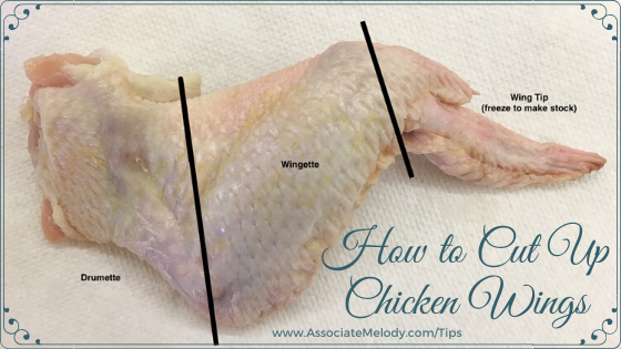 how to cut up chicken wings