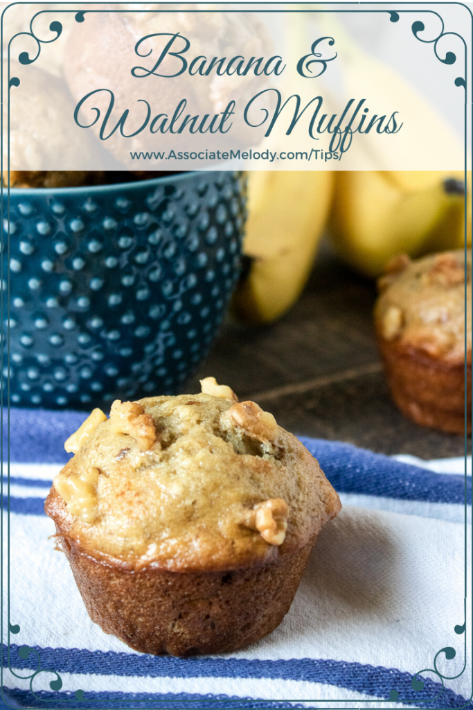 banana and walnut muffins