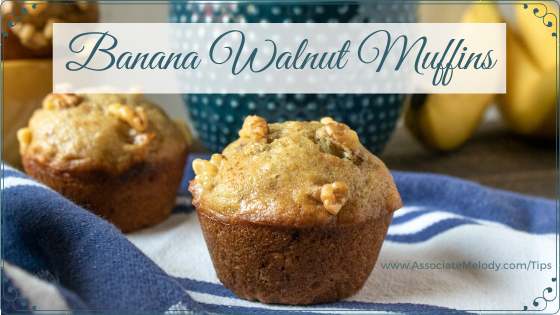 moist banana walnut muffins