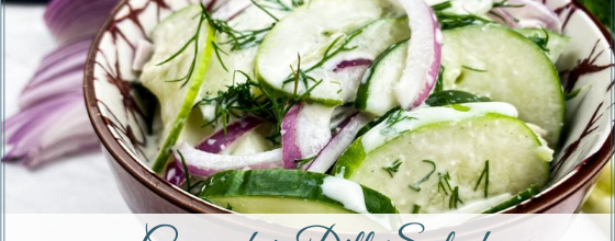 Cucumber Salad with Garlic Dill Dressing