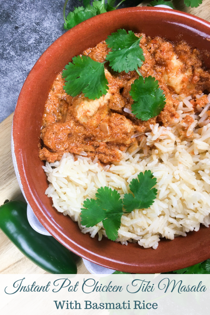 Chicken Tiki Masala cooked in an Instant Pot pressure cooker