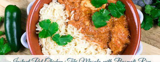 Instant Pot® Chicken Tiki Masala With Basmati Rice