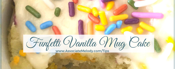 Funfetti Vanilla Mug Cake One Minute Microwave Cake