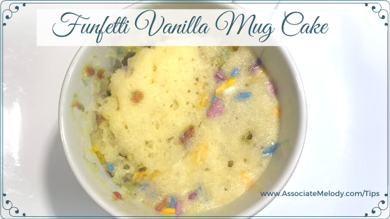 funfetti vanilla mug cake