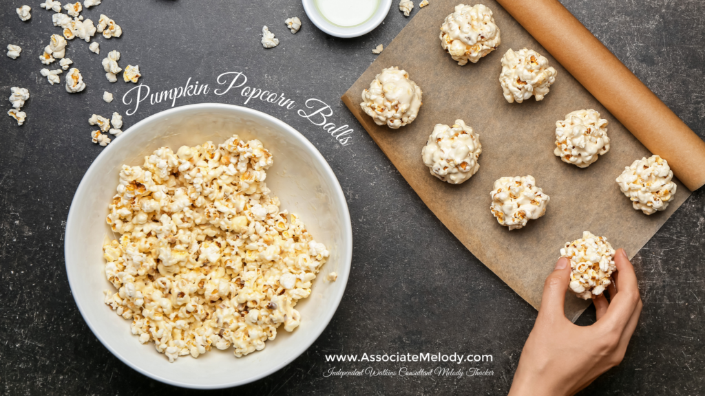 pumpkin popcorn balls