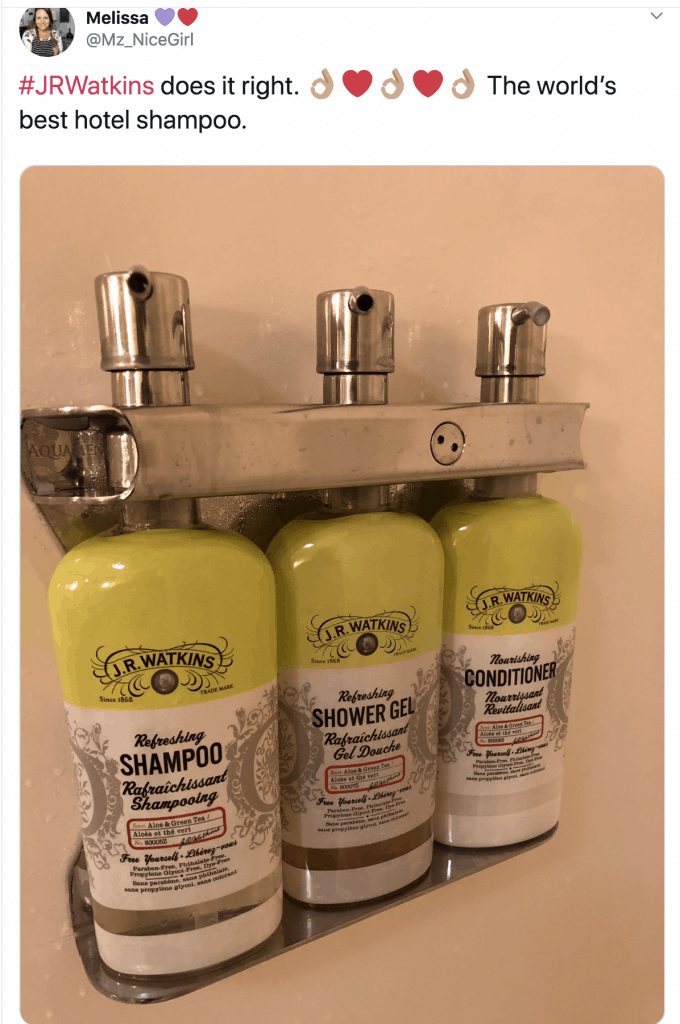 Watkins aloe & green tea shampoo, conditioner and shower gel